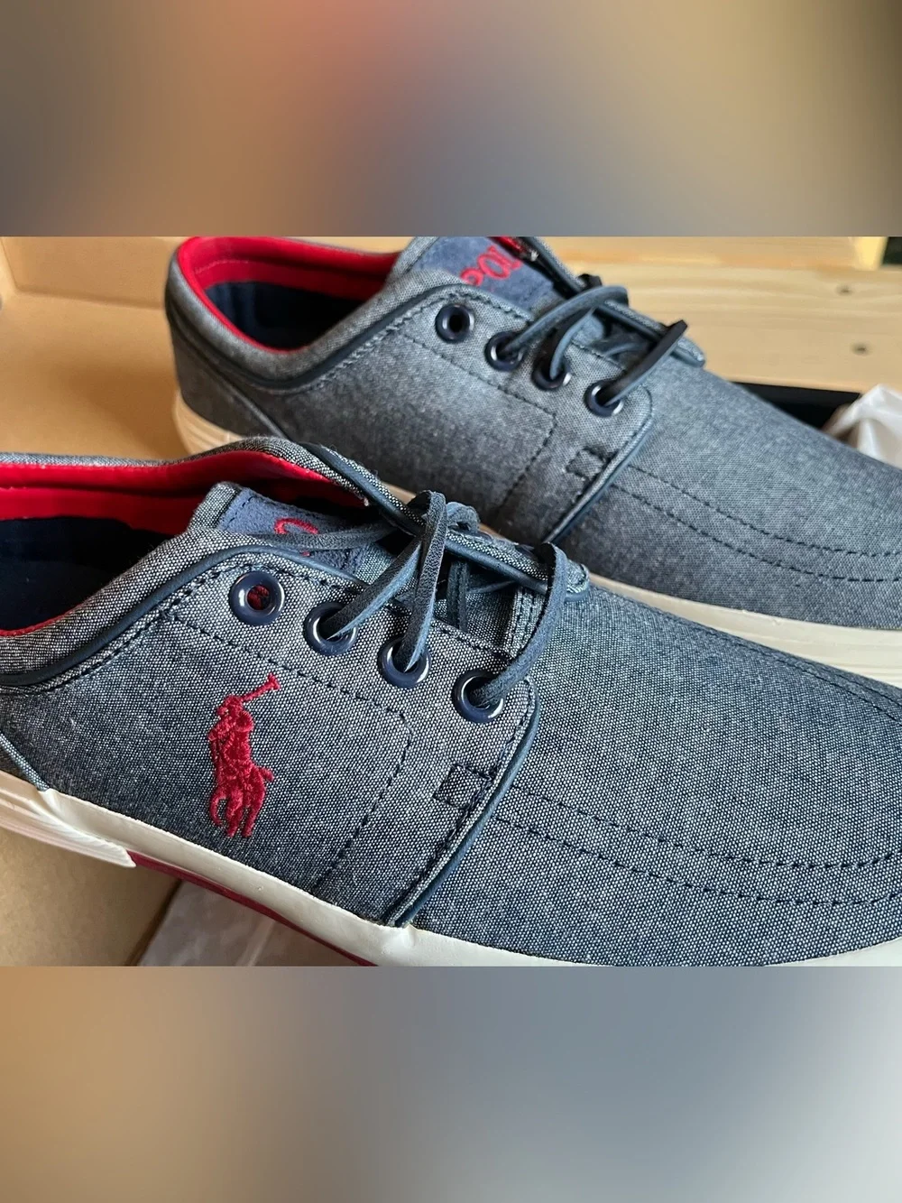 Ralph Lauren Polo Navy Box with Yellow Logo